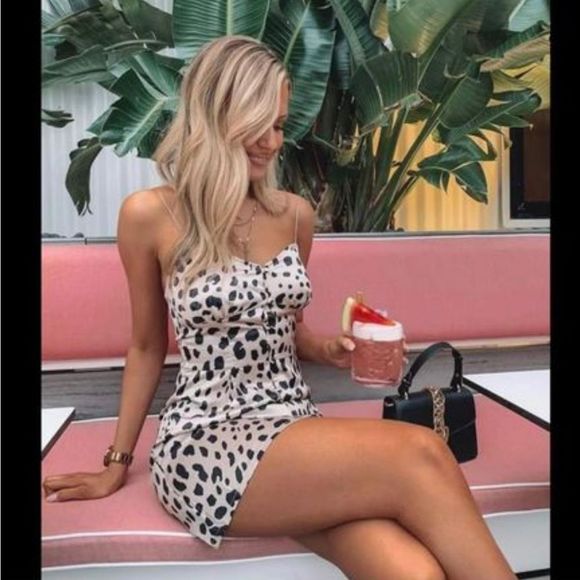 Beginning Boutique Fawn Mini Dress - Leopard - Picture 1 of 9